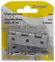 Mack 1013711 - 2 smalle scharnieren inox h 60 x b 35 mm | 5 stuks - afbeelding 6