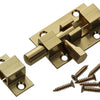 Mack 1013714 - 1 schuifgrendel messing gepolierd a 40 - b 13 mm | 5 stuks