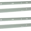1013693 - paar rolladegeleiders wit 25kg 60cm | 5 stuks