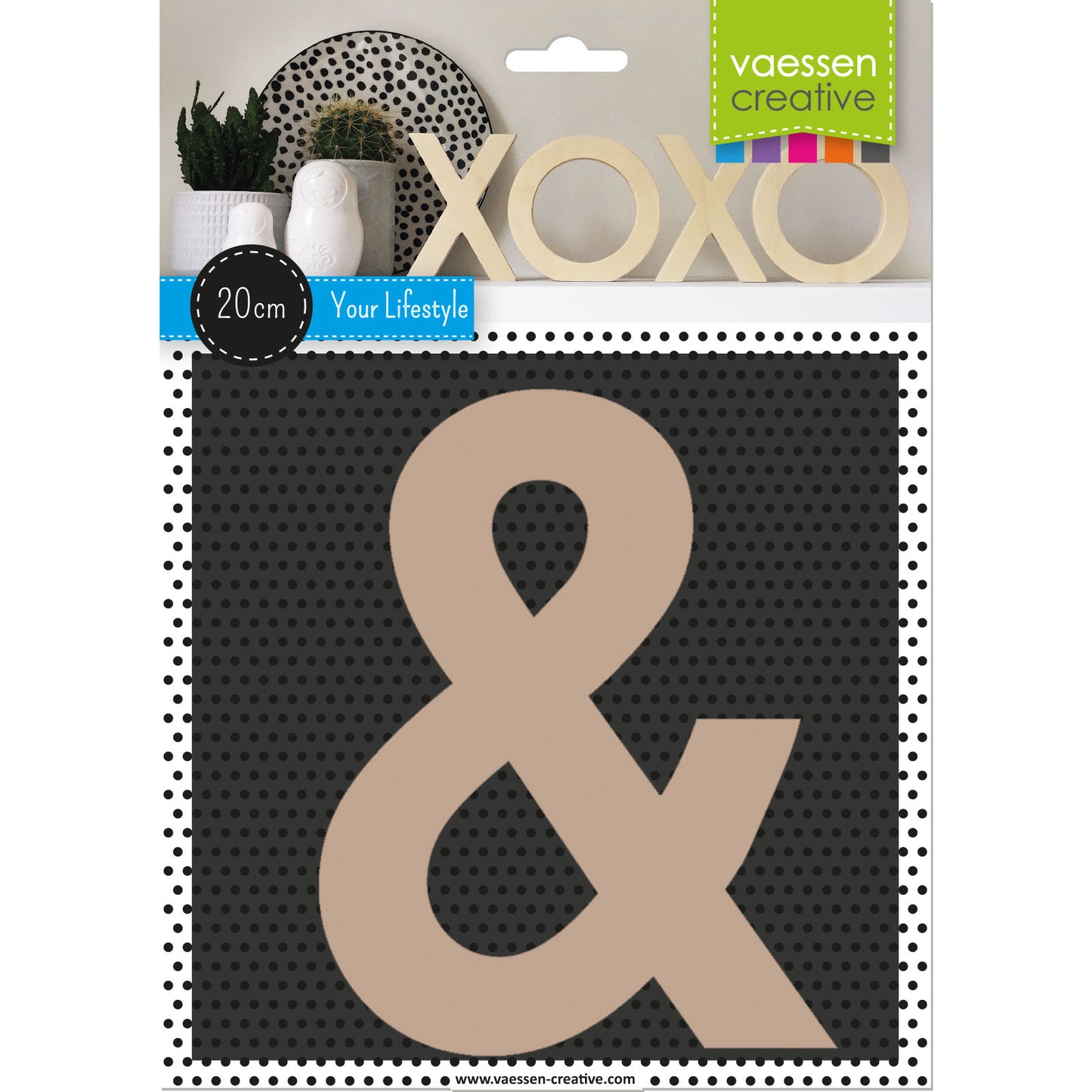 Vaessen creative • houten leesteken 20cmx2cm