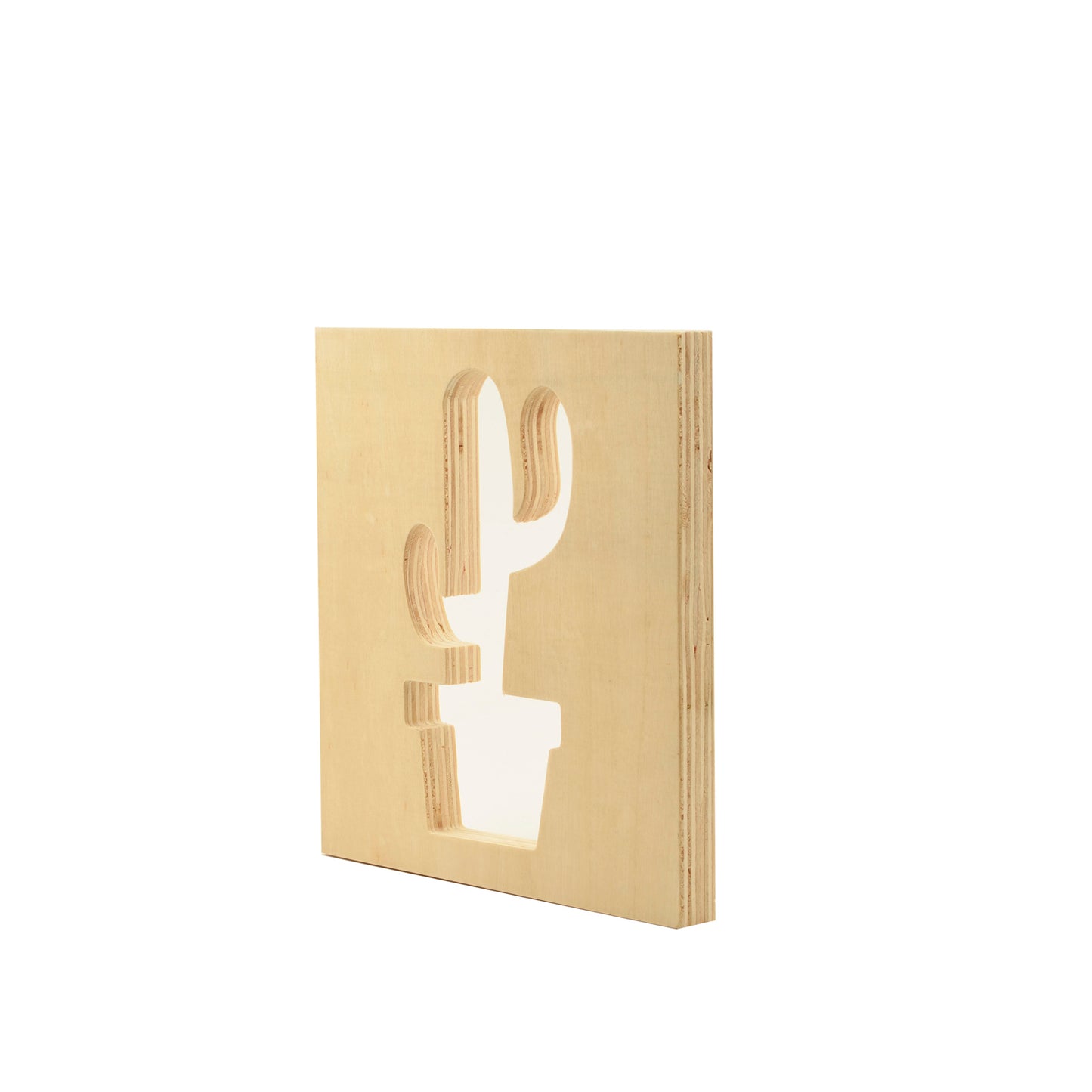 Vaessen creative • houten symbool 14cmx1,5cm cactus