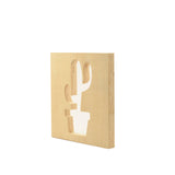 Vaessen creative • houten symbool 14cmx1,5cm cactus