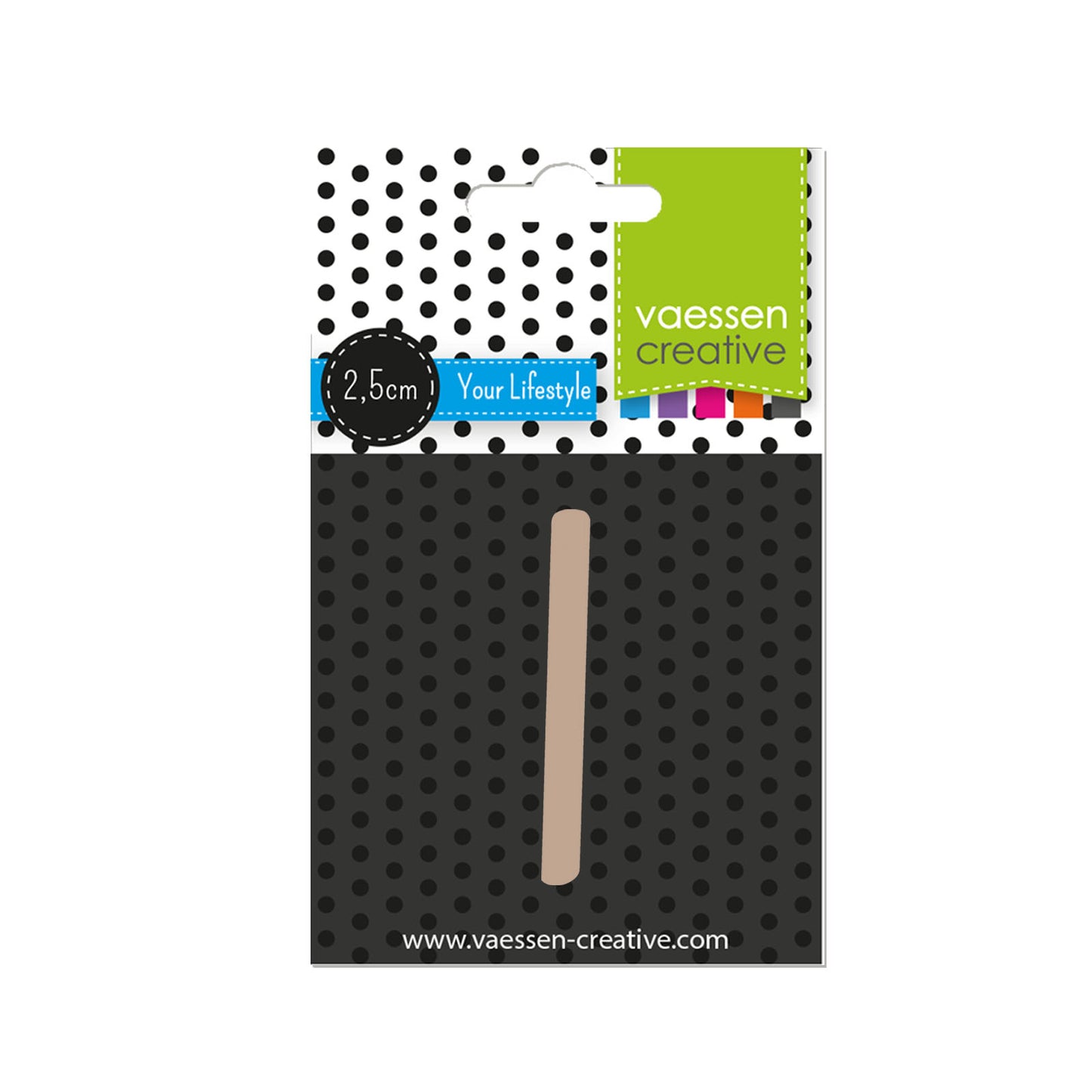 Vaessen creative • houten cijfer 1 2,5cmx3mm
