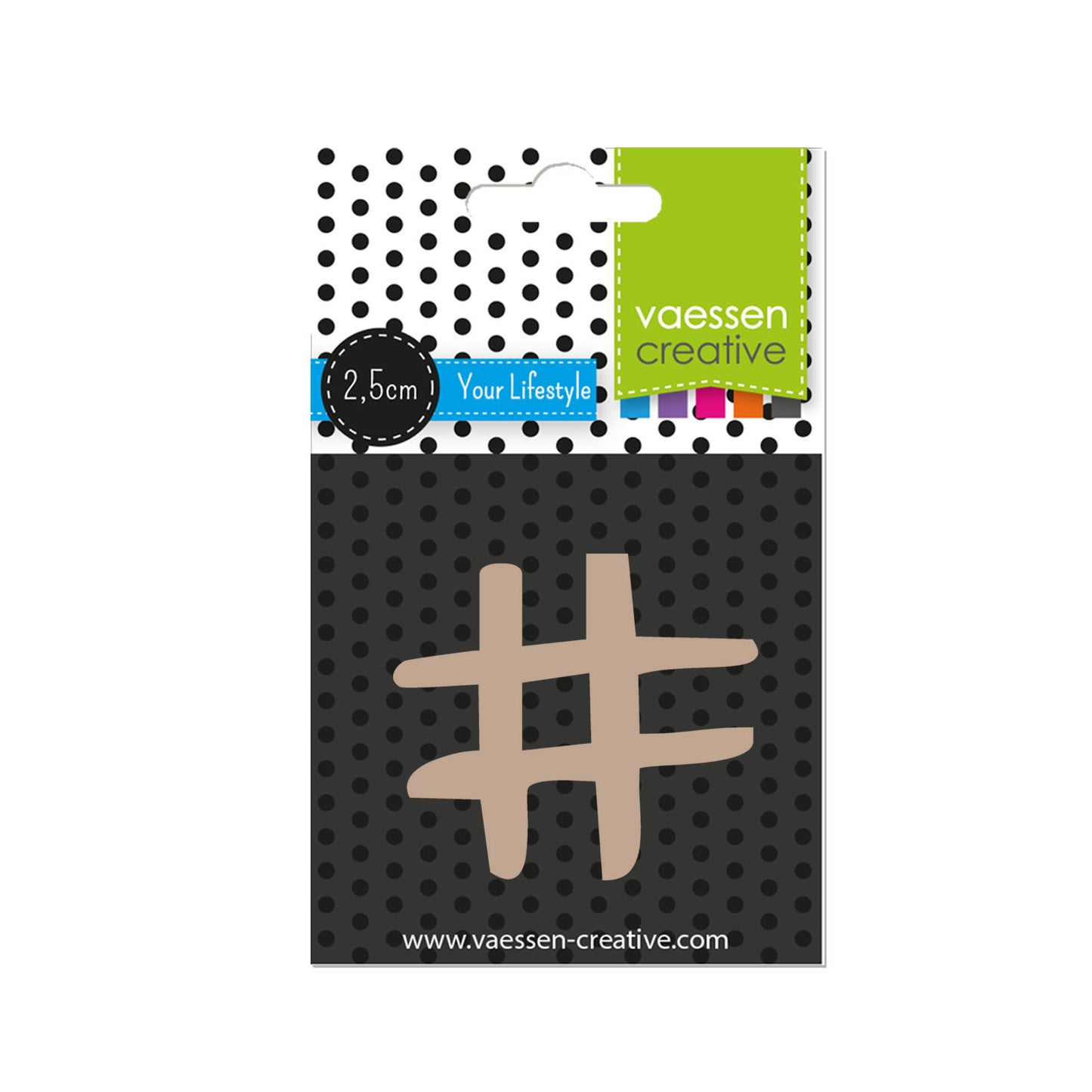 Vaessen creative • houten leesteken 2,5cmx3mm #