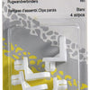 Mack 1013909 - 4 rugwandverbinders wit | 5 stuks