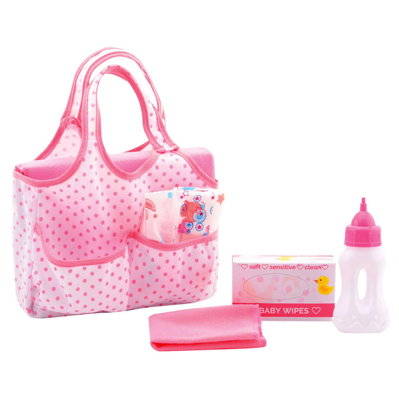 Baby rose luiertas met accessoires