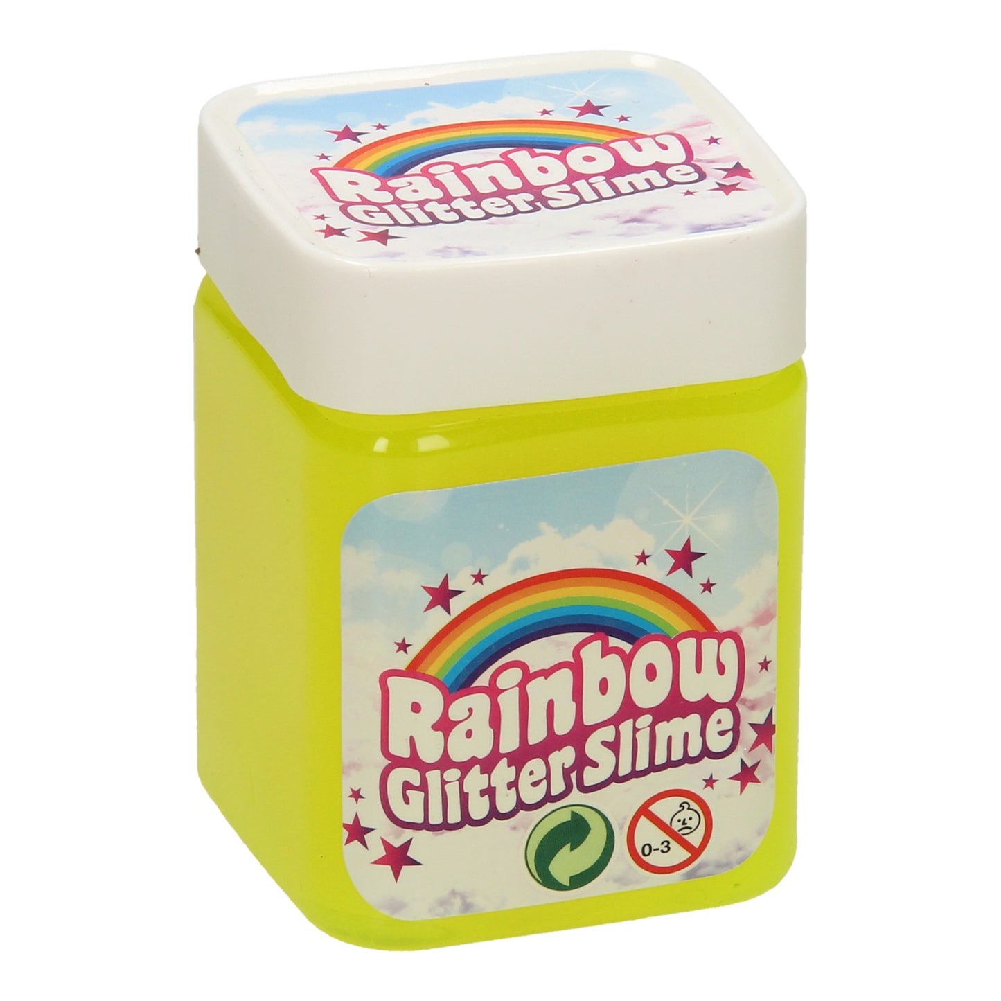 Johntoy regenboog glitter slijm