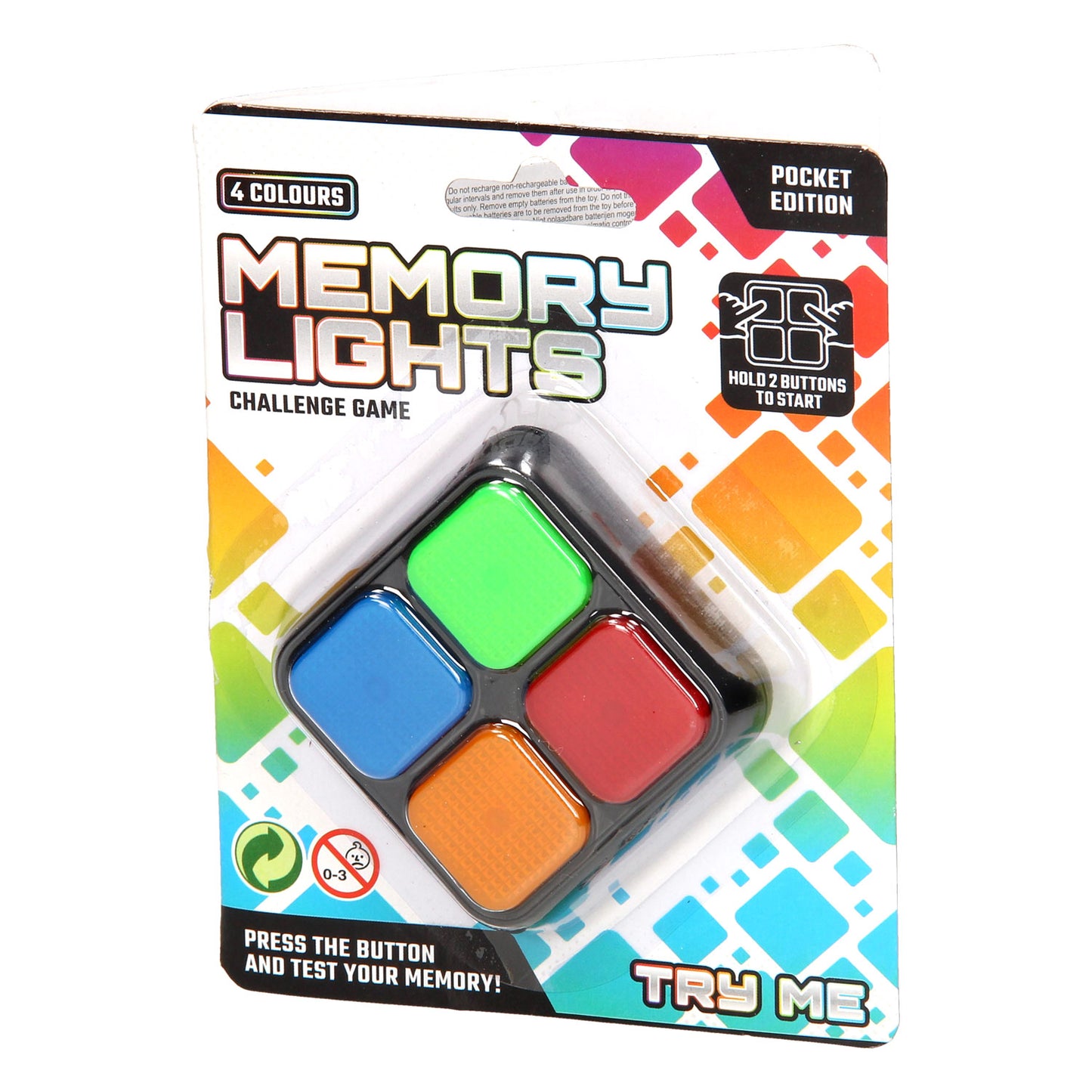 Johntoy memospel licht geluid pocket