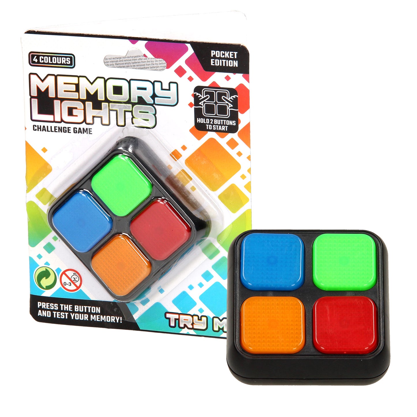 Johntoy memospel licht geluid pocket