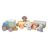 Joueco houten trein wilde dieren - afbeelding 5