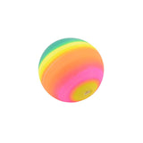 Johntoy regenboog ballen 3 stuks in net 8cm - afbeelding 2