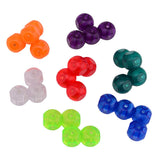 Johntoy magnetische puzzel kubus - 7 puzzelstukjes - speelgoed - 6 x 6 cm - kunststof - multicolor - afbeelding 3