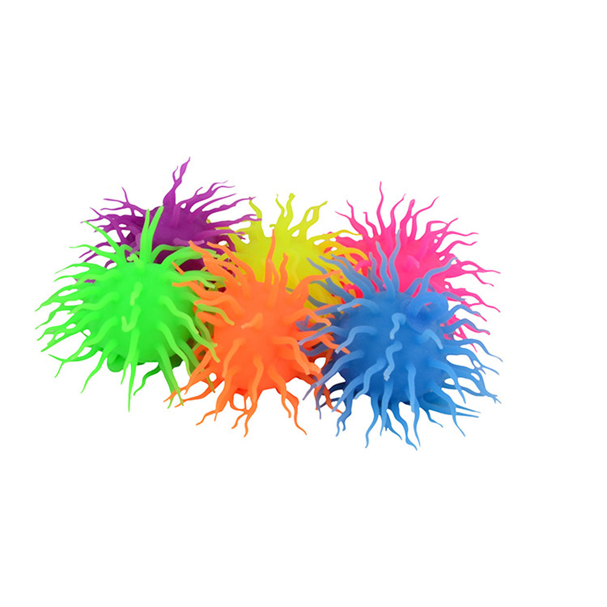 Johntoy spike fluffy bal met licht, ø 12cm