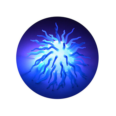 Johntoy spike fluffy bal met licht, ø 12cm
