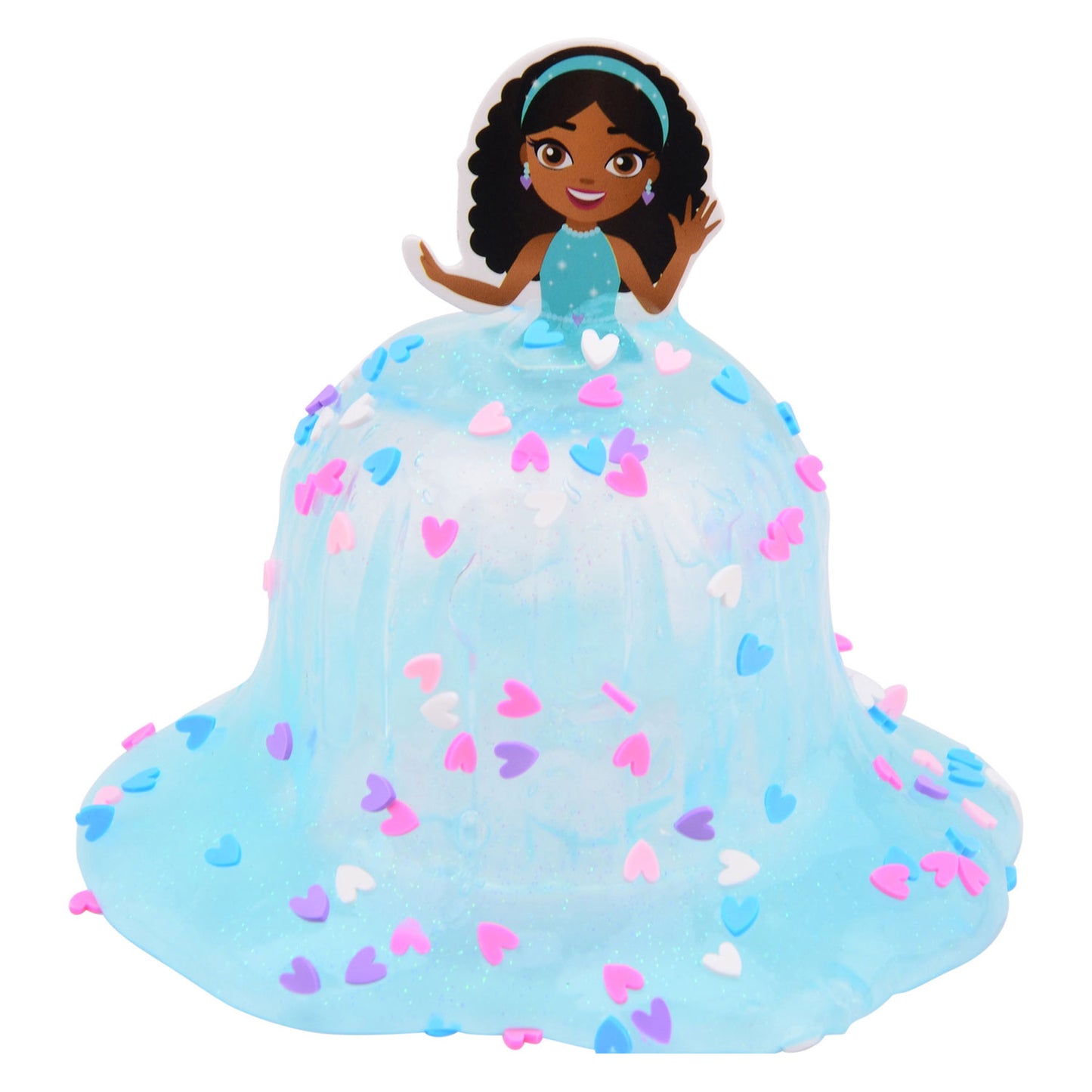 Johntoy john toy glitterjurk slijmfiguur 7x7x10cm
