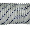 Mack 1013976 - pp gevlochten wit blauw streng6mm 20m | 5 stuks