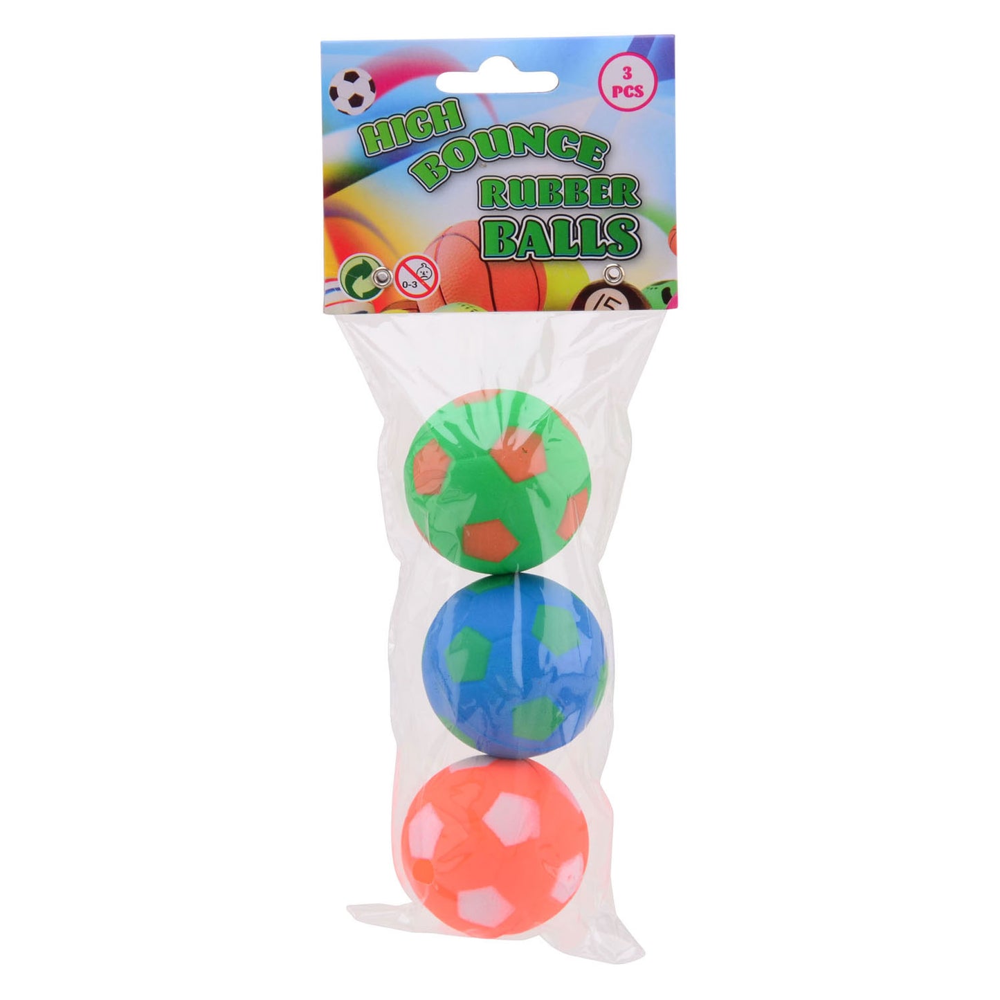 Johntoy hi-bounce ballen, 3st