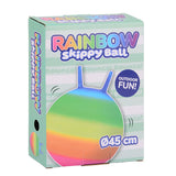 Johntoy outdoor fun regenboog skippybal 45 cm. 3 - afbeelding 2