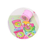 Johntoy eenhoorn sticker stamper incl. 100 stickers - in display - afbeelding 3