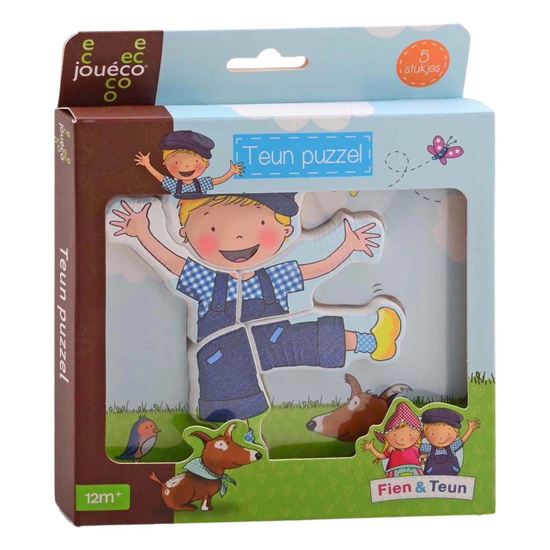 Johntoy jouã©coâ® - fien teun houten puzzel teun 5 stukjes