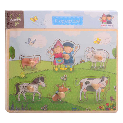 Johntoy fien teun knoppuzzel. 2+ | 2 stuks