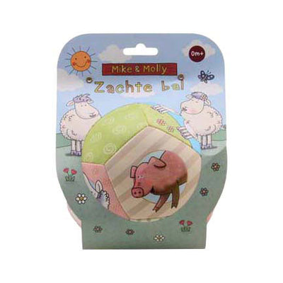 Johntoy mike molly zachte bal in zachte kleur