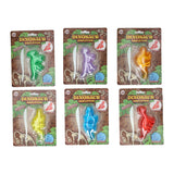 Johntoy cut out dino slijm skelet op kaart 6 assorti - afbeelding 2