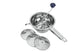 Metaltex milly groentenmolen roerzeef rvs met 3 inzetten 20cm