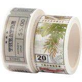 Https: www.cchobby.nl masking-tape-ticket-en-natuurmotieven-l-3-5-m-b-20-25-mm-2-rol-1-doos - afbeelding 1