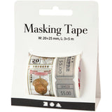Https: www.cchobby.nl masking-tape-ticket-en-natuurmotieven-l-3-5-m-b-20-25-mm-2-rol-1-doos - afbeelding 2