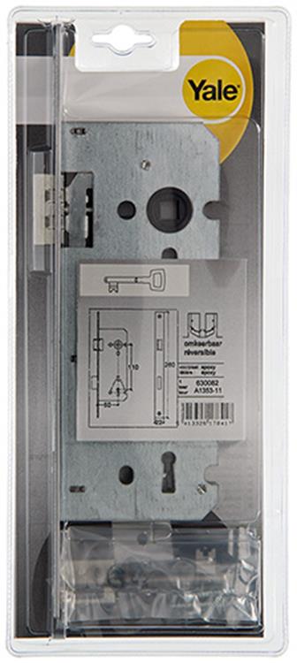 Yale 1019015 - 1 dubbel insteekslot l r a1353 50mm | 3 stuks