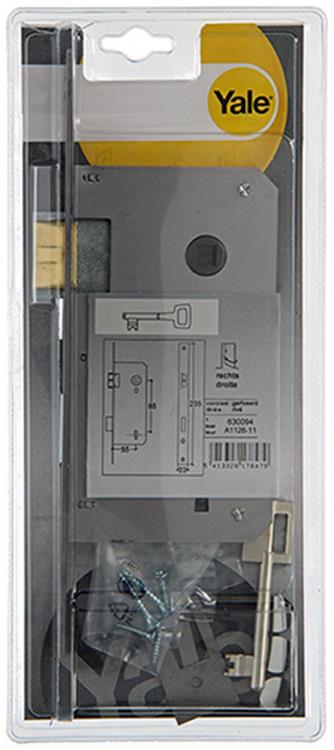 Yale 1019021 - 1 dubbel insteekslot rechts a1126 55mm | 3 stuks