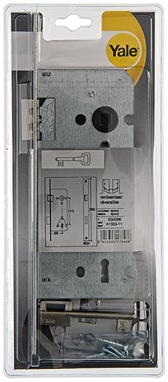 Yale 1019022 - 1 dubbel insteekslot l r a1353 55mm | 3 stuks