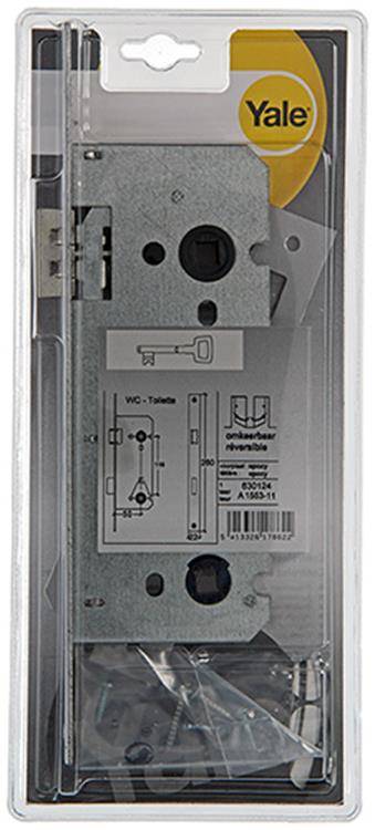 Yale 1019036 - 1 dubb.insteek wc-slot omkeerba1553 50mm | 3 stuks