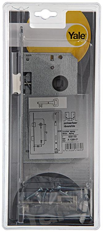 Yale 1019039 - 1 dubbel insteekslot l r a1356 50mm | 3 stuks
