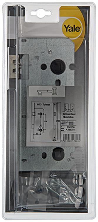 Yale 1019043 - 1 dubb.insteek wc-slot omkeerba1553 55mm | 3 stuks