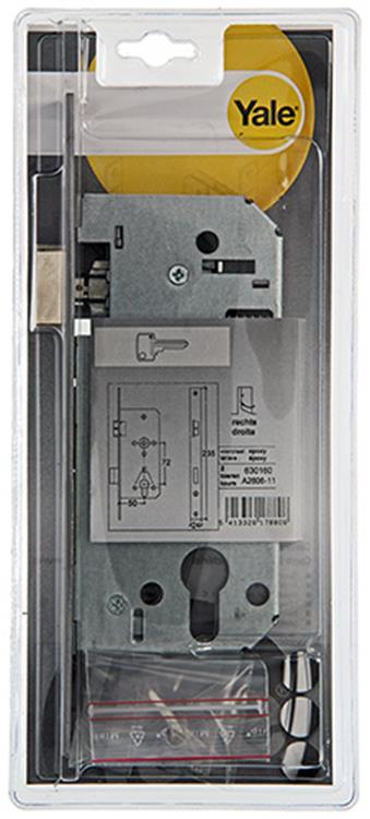 Yale 1019054 - 1 insteekslot dubbel l r a2606 50mm | 3 stuks