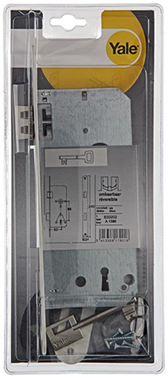 Yale 1019069 - 1 insteekslot wit a1390 24 bb 50mm | 3 stuks
