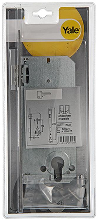 Yale 1019077 - insteekslot inox a2690 27v pz 50mm | 3 stuks