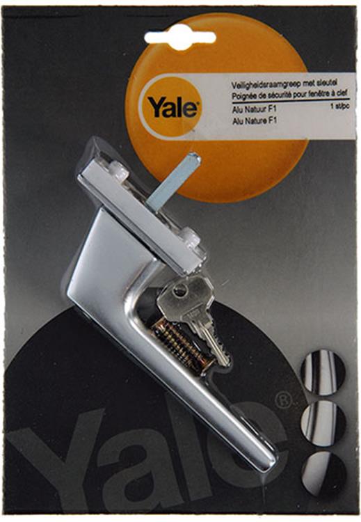 Yale 1019098 - 1 raamgreep met sleutel f1 | 5 stuks