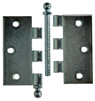 Yale 1019137 - 3 bolknopscharnieren verzinkt 76x76mm | 2 stuks