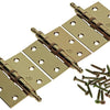 Yale 1019138 - 3 scharnieren met kogellager vermessingd vaasknop 76x76mm | 5 stuks
