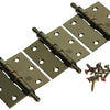 Yale 1019139 - 3 scharnieren met kogellager verbronsd vaasknop 76x76mm | 5 stuks