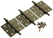 Yale 1019139 - 3 scharnieren met kogellager verbronsd vaasknop 76x76mm | 5 stuks - afbeelding 4