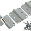 Yale 1019141 - 3 paumellen alu wit afger.hoekrechts 80x80mm | 5 stuks