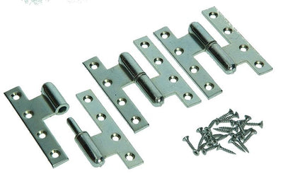 Yale 1019150 - 3 zware paumel.verz.rechte hoek rechts 110x80mm | 5 stuks