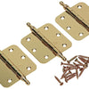Yale 1019152 - 3 vaasknopscharnier vermess. afger.hoek 76x76mm | 2 stuks