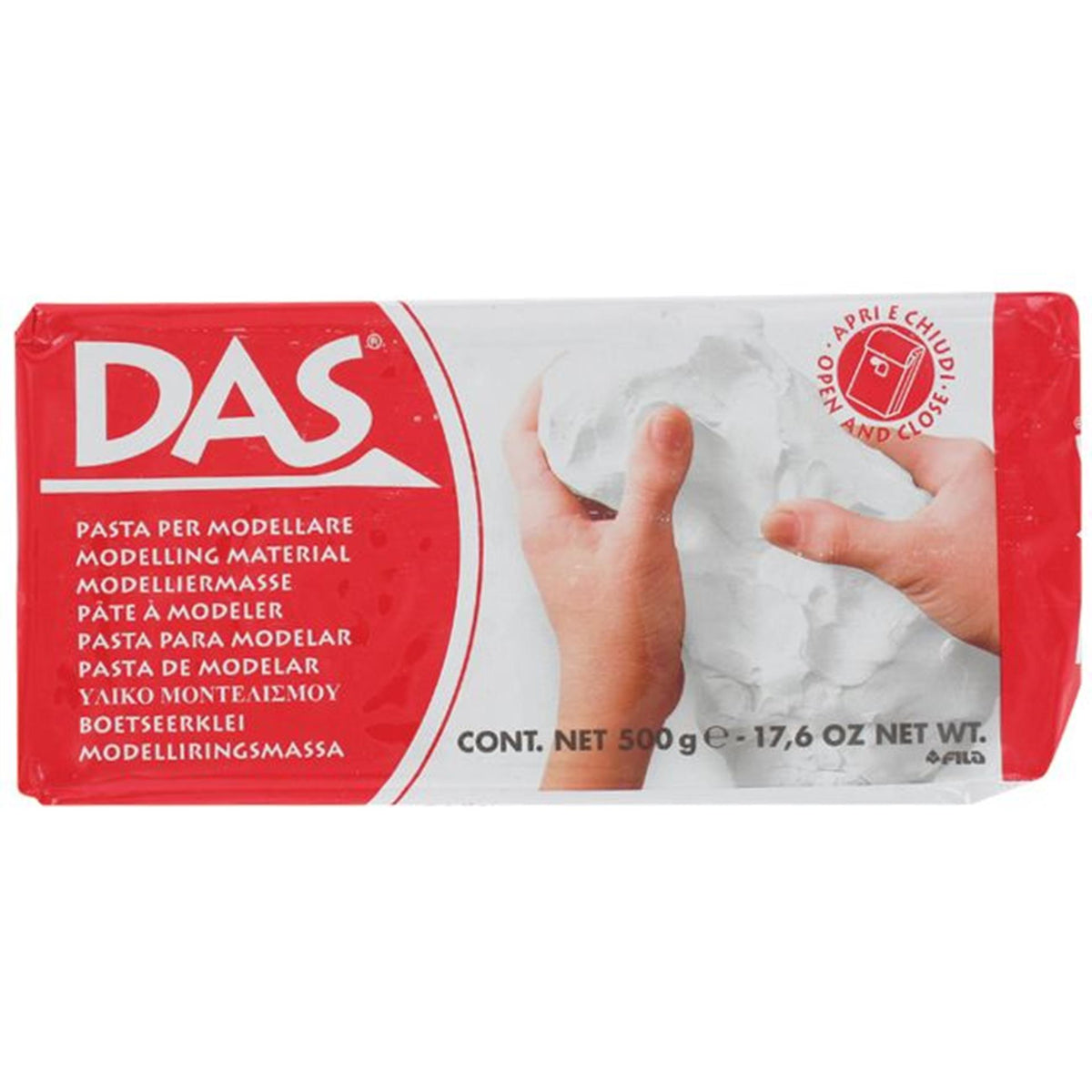 Das klei wit 0,5 kg