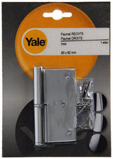 Yale 1019167 - 1 roestvrij stalen paumel rechts met rechte hoek 80 x 82 | 5 stuks - afbeelding 2