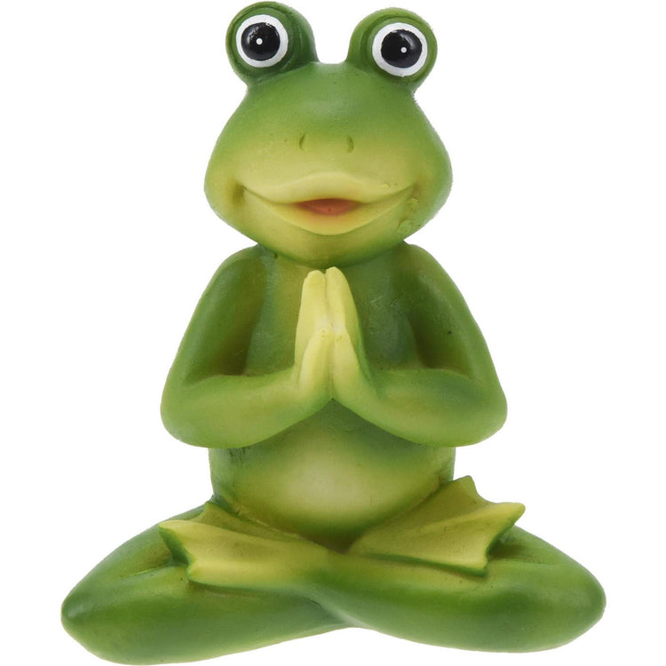 Home styling yoga kikker 14x5x10cm 4 ass.
